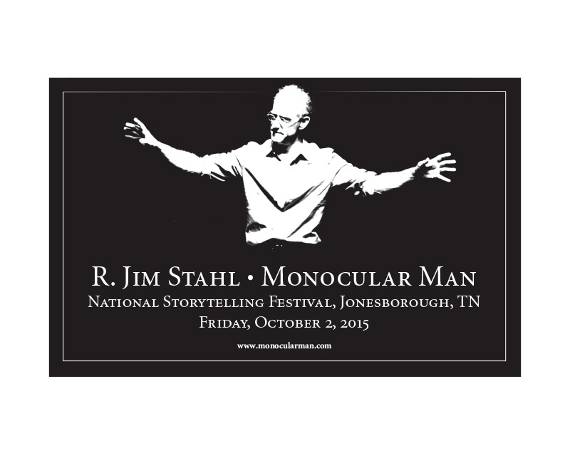 Monocular Man Print Ad
